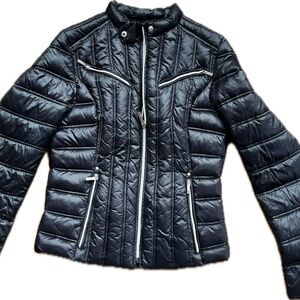 Laundry By Shelli Segal Moto Style Puffer